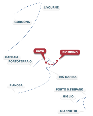 Ligne Piombino - Cavo - Piombino Ligne Piombino - Cavo - Piombino